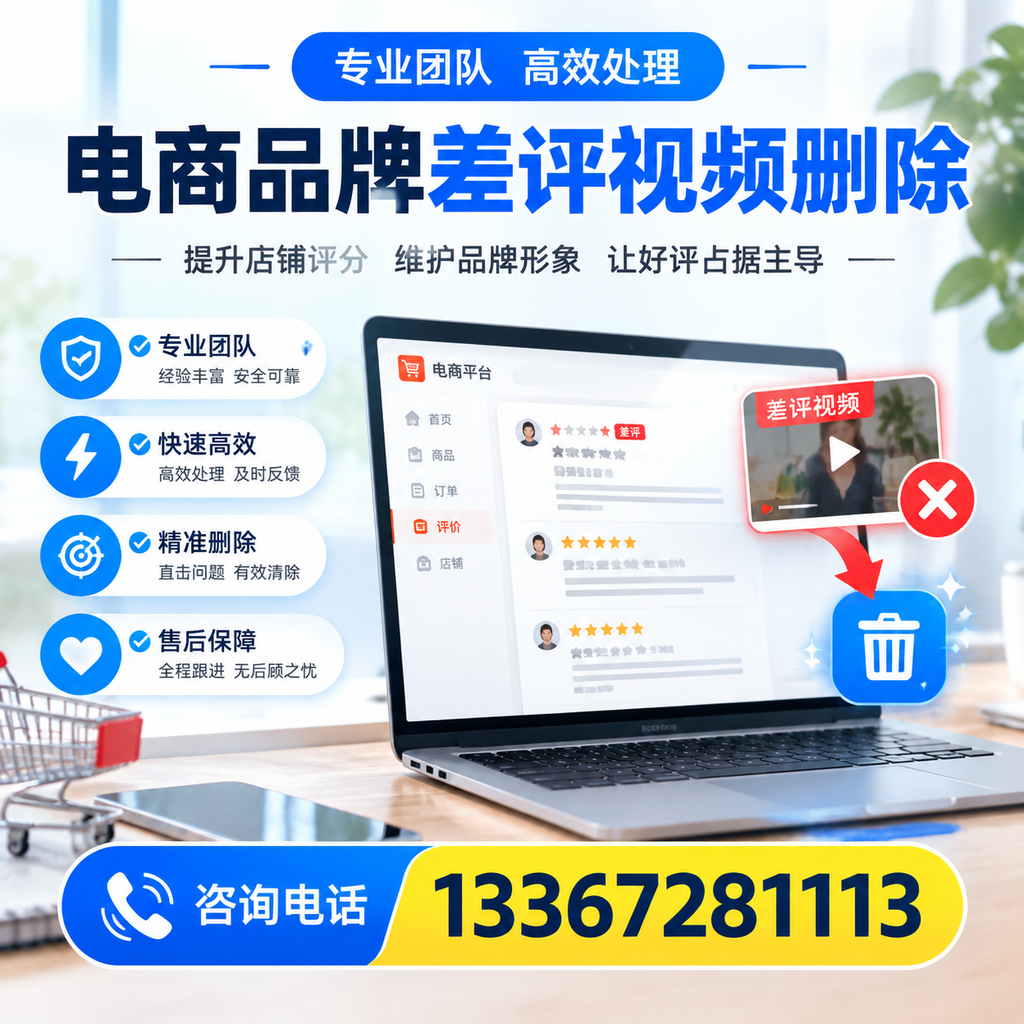 如何在三亚快速处理电商品牌差评视频删除问题?